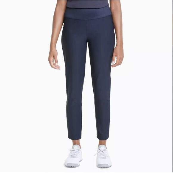 Puma Pants - NEW Puma Womens Size XS Blue Pull On PWRSHAPE Golf Pants Ankle Length $80 UPF50+